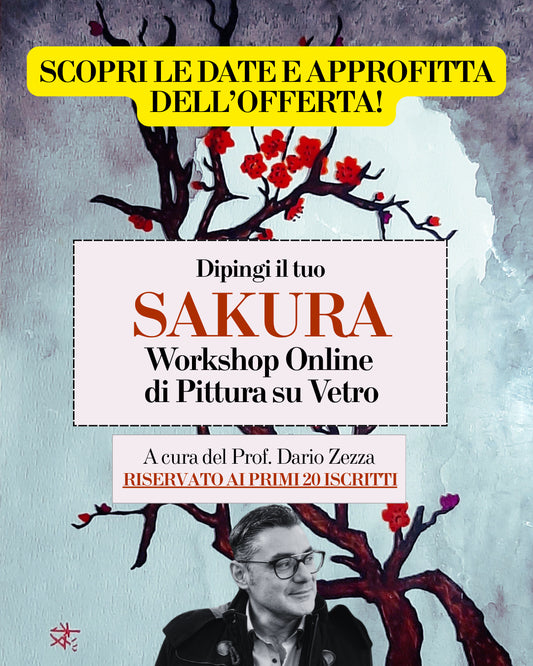 SAKURA - Pittura sul vetro 13-16-26-30 Maggio